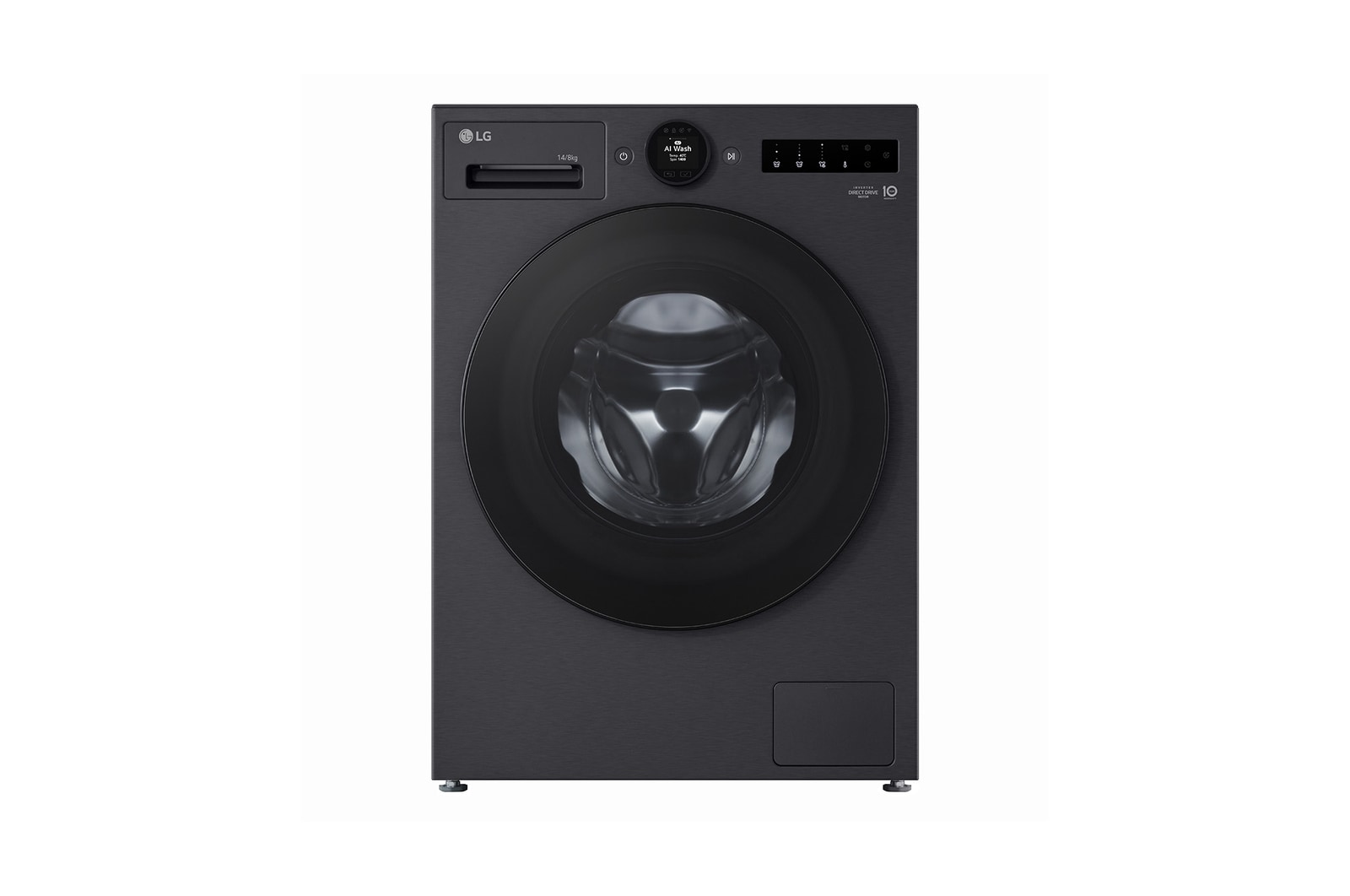 Hình ảnh mặt trước của Máy giặt sấy lồng ngang LG AI DD™ 2.0 Inverter 13/8kg màu đen FX1413R3KA FX1413R3KA