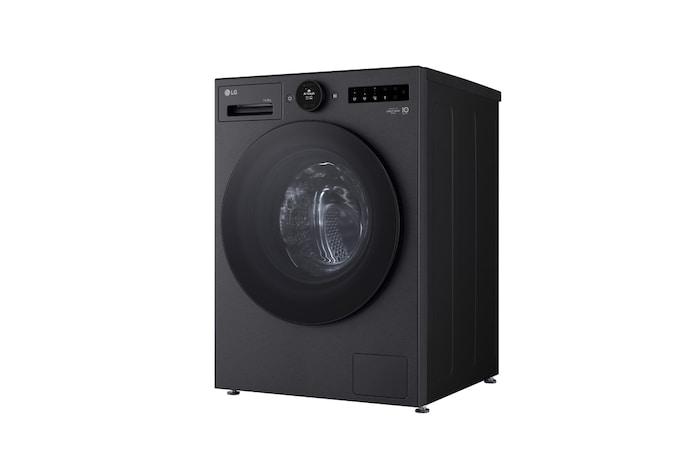 Máy giặt sấy LG cửa trước 13/8 kg màu đen mờ, góc chụp bên phải