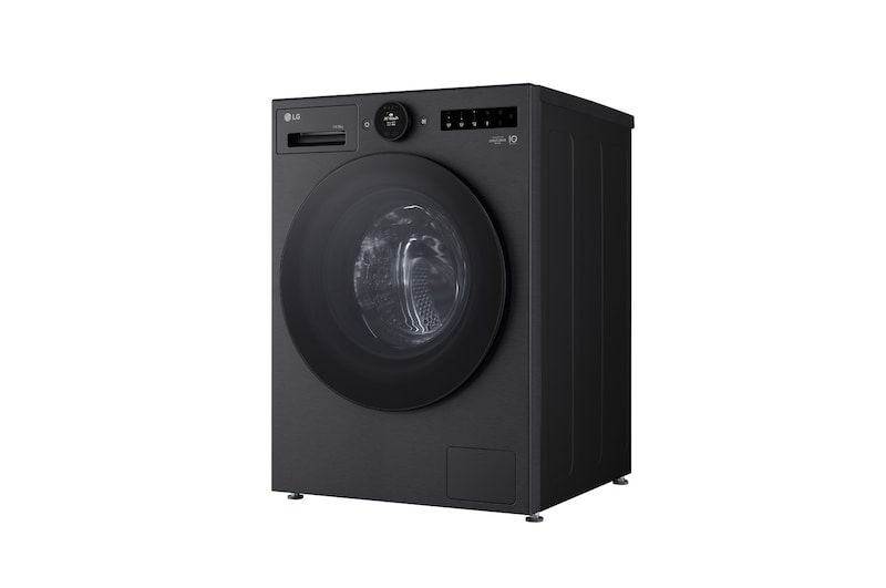 Máy giặt sấy LG cửa trước 13/8 kg màu đen mờ, góc chụp bên phải