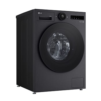 Máy giặt sấy LG cửa trước 13/8 kg màu đen mờ, góc chụp bên trái