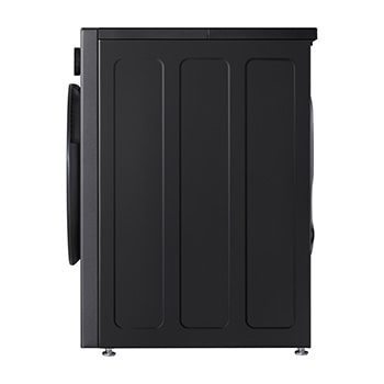Máy giặt sấy LG cửa trước 13/8 kg màu đen mờ, góc chụp ngang từ bên hông