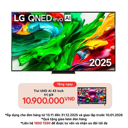 TV LG QNED evo AI MiniLED QNED86 100 inch 4K Smart 2025