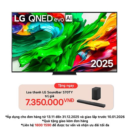 86 Smart TV LG QNED evo AI QNED86 4k Inch 2025