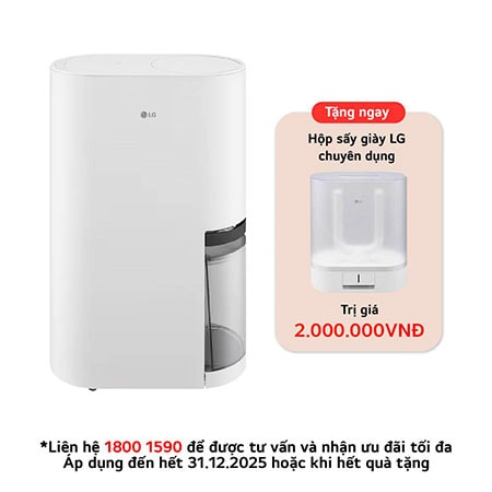 Máy hút ẩm LG Dual Inverter Mojave 40L DD23GMWE1