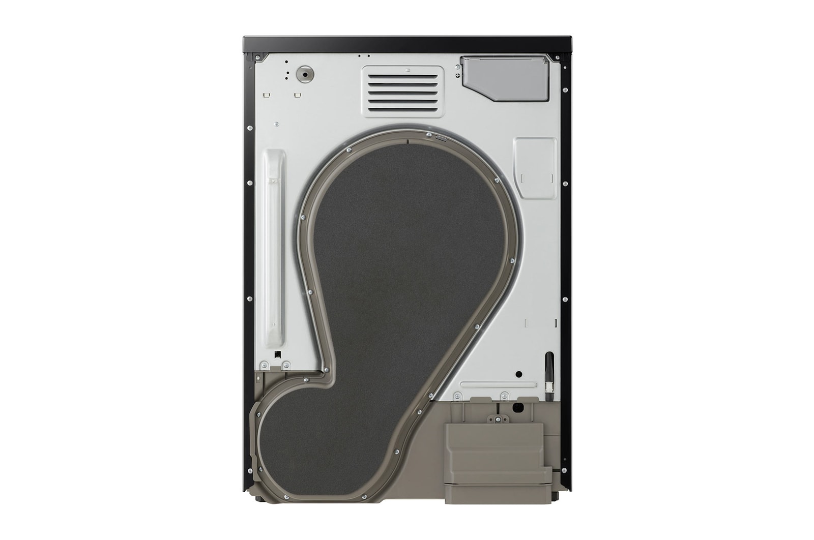 Mặt sau máy sấy LG AI DUAL Inverter Heat Pump™ 9kg màu đen bóng RB09NHP5O