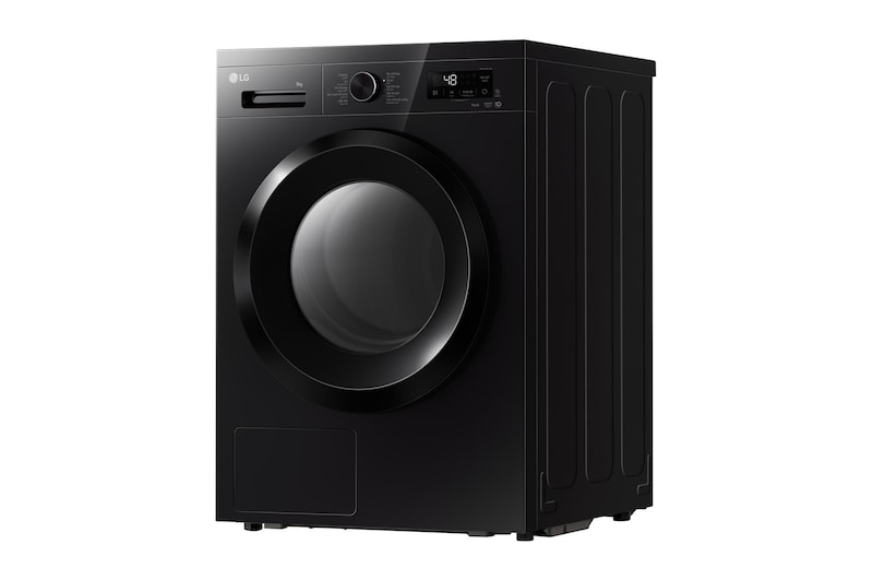 Máy sấy LG AI DUAL Inverter Heat Pump™ 9kg màu đen bóng RB09NHP5O - góc nhìn bên phải