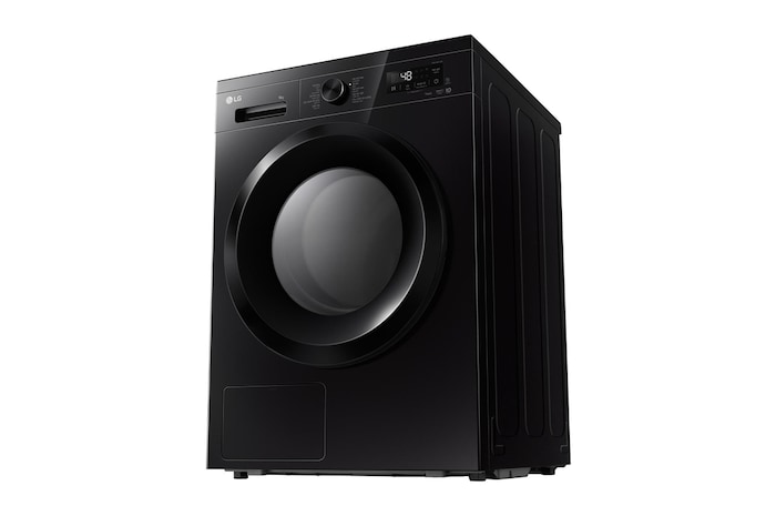 Máy sấy LG AI DUAL Inverter Heat Pump™ 9kg màu đen bóng RB09NHP5O - góc nhìn phối cảnh bên phải