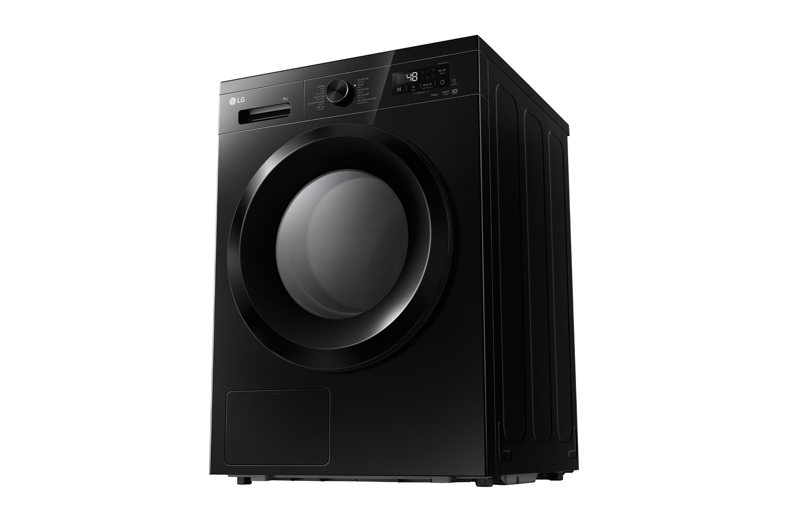Máy sấy LG AI DUAL Inverter Heat Pump™ 9kg màu đen bóng RB09NHP5O - góc nhìn phối cảnh bên phải