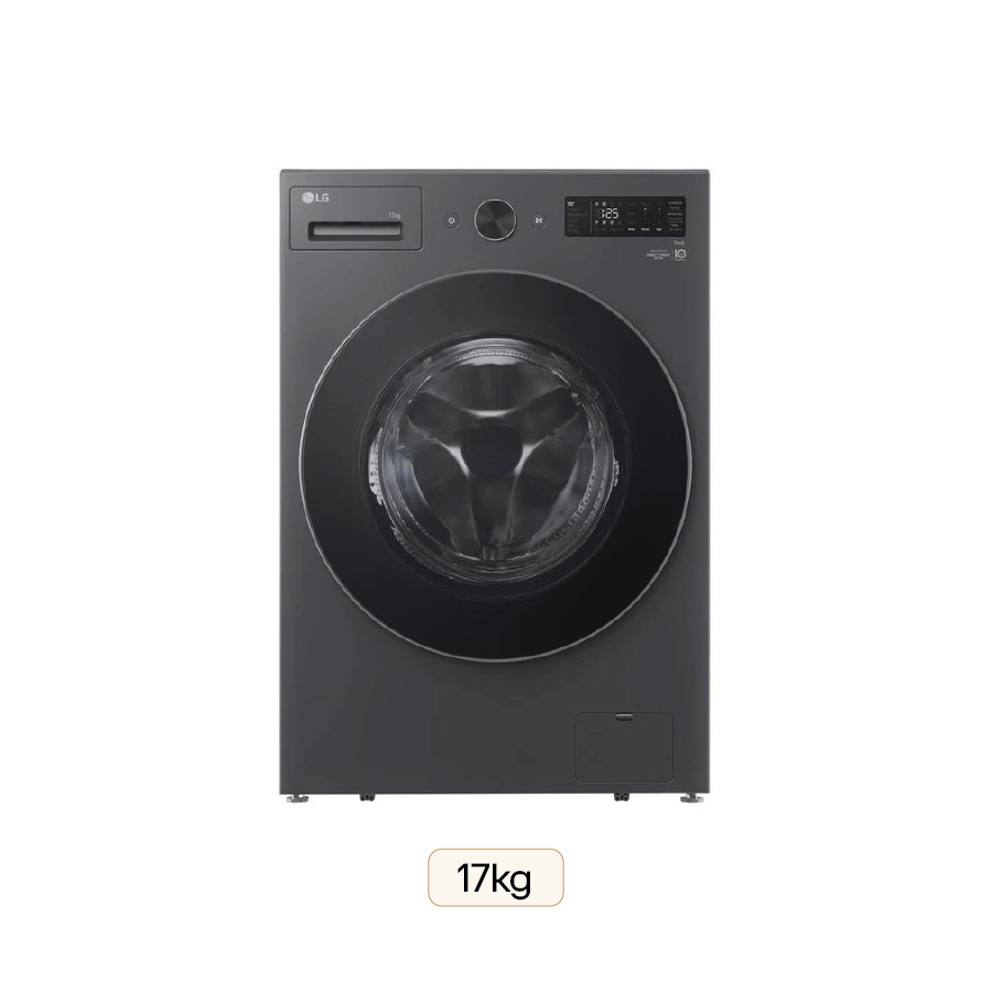 Máy giặt sấy lồng ngang LG AI DD™ 2.0 Inverter 17kg màu đen F2517RNTG