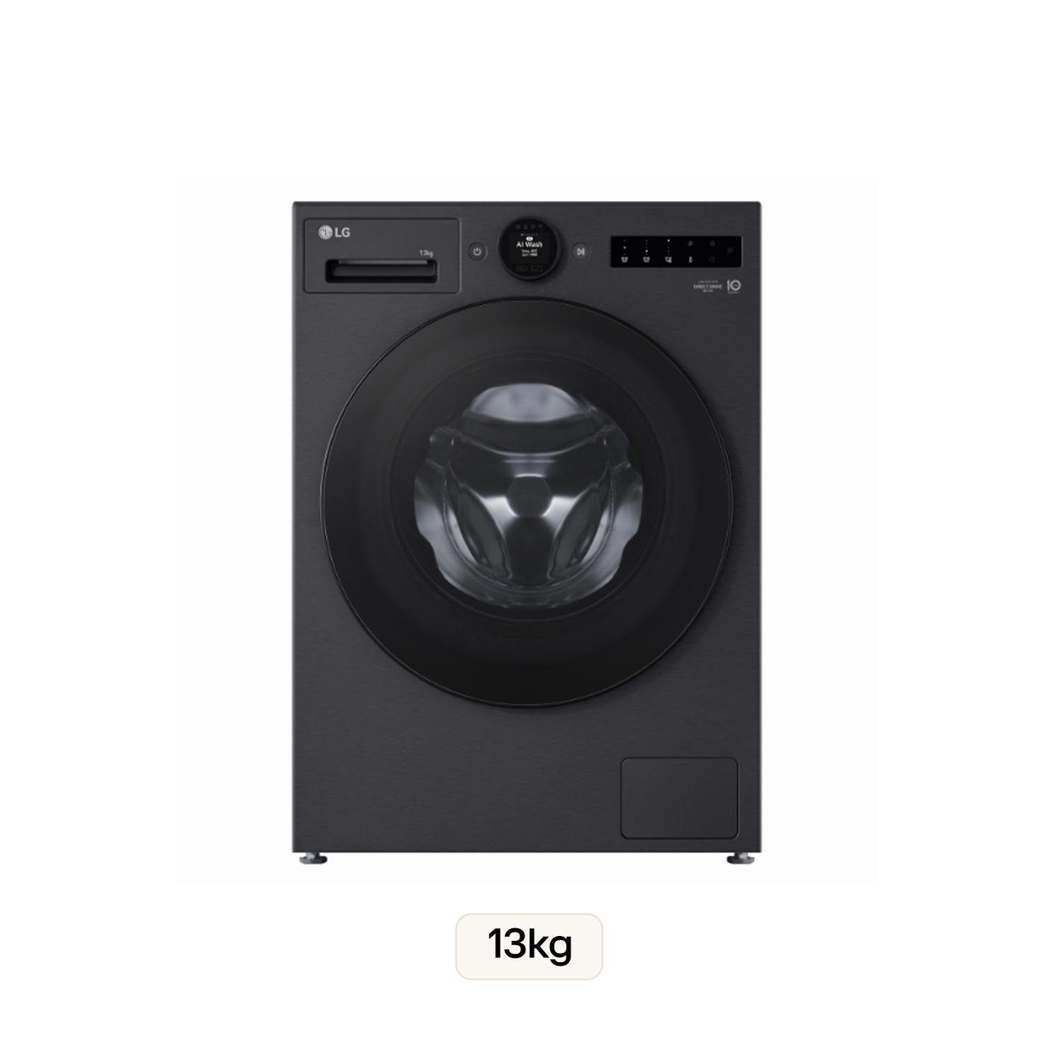 Máy giặt sấy lồng ngang LG AI DD™ 2.0 Inverter 13kg màu đen FX1413S3KA