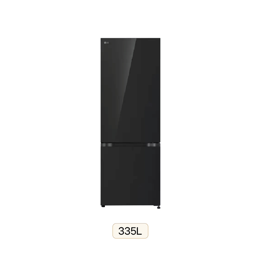 Tủ lạnh ngăn đá dưới 335L màu đen gương LBB33BLGA