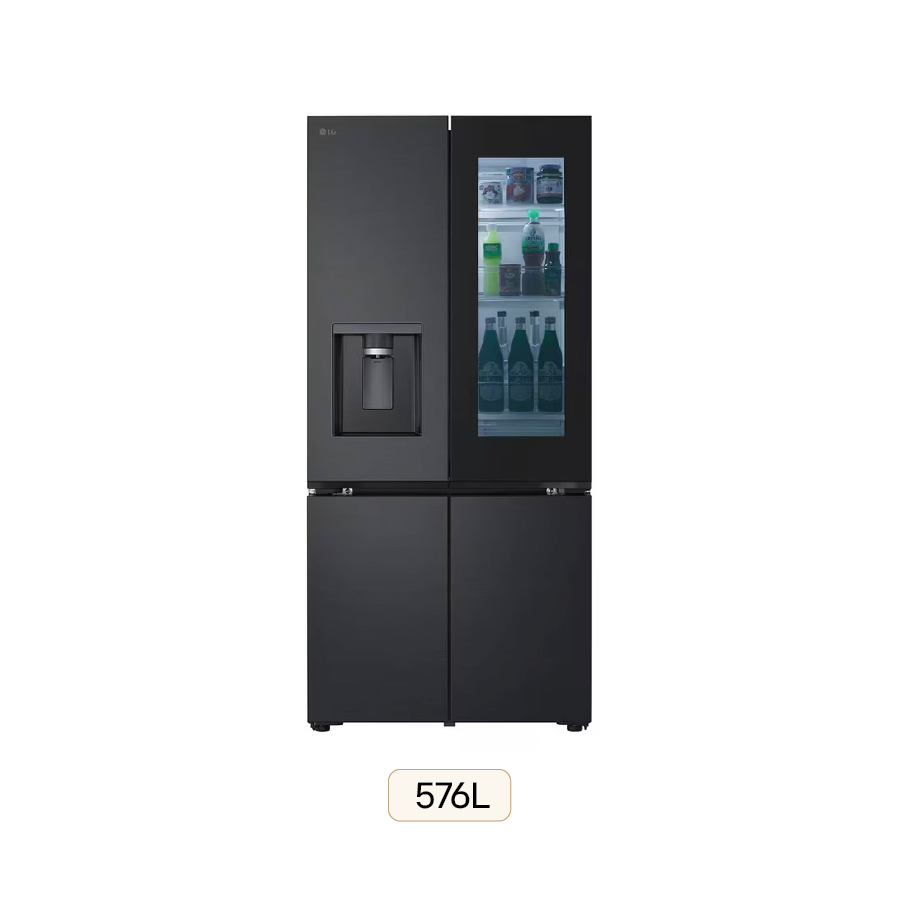 Tủ lạnh LG French Door InstaView™ màu đen lì 576L LFD58BLMAI