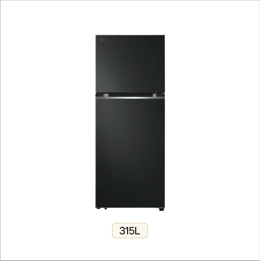 Tủ lạnh LG ngăn đá trên 315L, màu đen nhám LTB31BLMA