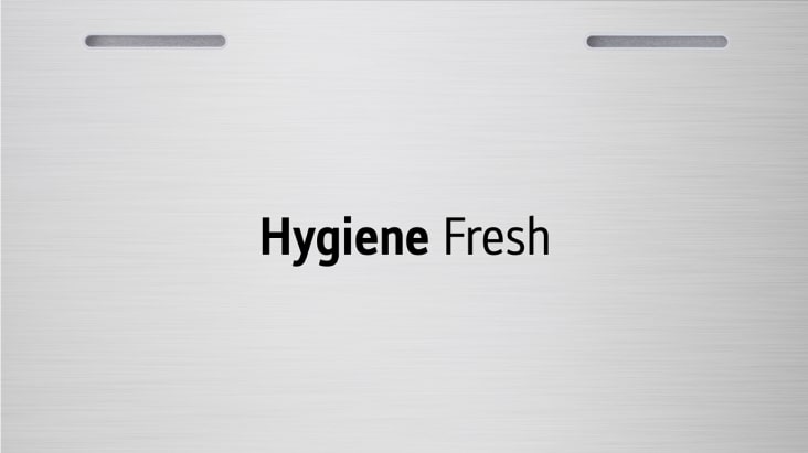 Hình ảnh cận cảnh của lỗ thông hơi cho hygiene fresh bên trong ngăn đá dưới lg.