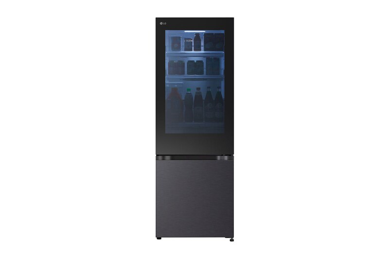 Tủ lạnh LG Inverter 340 lít InstaView LBB33BLMAI Tủ lạnh LG Inverter 340 lít InstaView LBB33BLMAI mặt trước màu đen lì