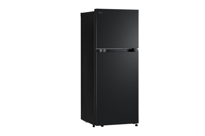 Hình ảnh bên trái của Tủ lạnh ngăn đá trên Essence 217L màu đen mờ với công nghệ LinearCooling và tính năng Khử mùi.