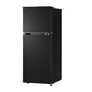 Right side view of 217L Top Freezer Refrigerator Essence Matte Black with LinearCooling and Deodorizer.