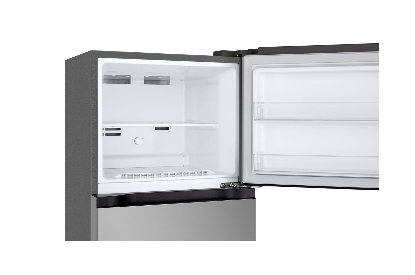 Hình ảnh ngăn đá của Tủ lạnh ngăn đá trên Essence 217L màu đen mờ với công nghệ LinearCooling và tính năng Khử mùi.