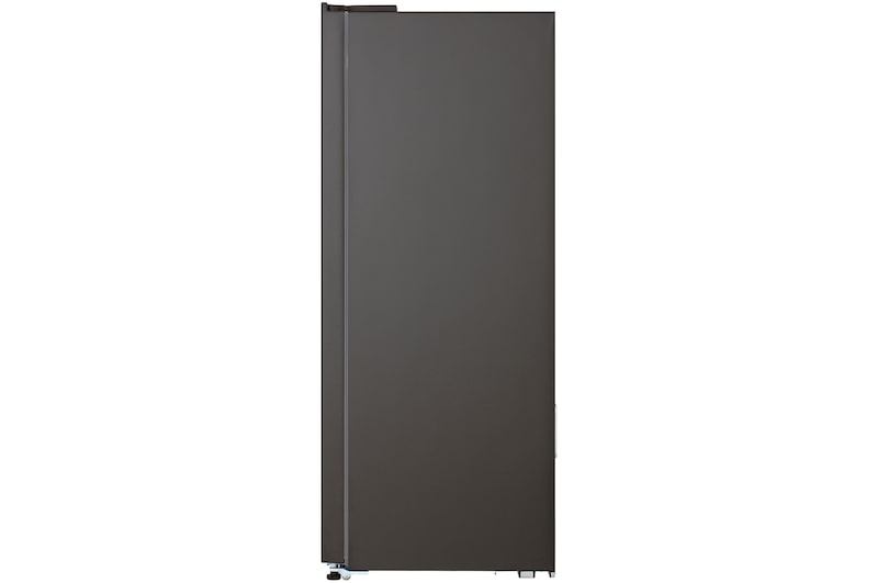 Tủ lạnh Side by Side LG GDFB607VGAH Kính Đen với thiết kế cạnh bên tối giản, tông màu tối liền mạch.