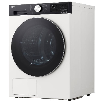 Góc nhìn bên phải của máy sấy LG AI DUAL Inverter Heat Pump™ 12kg màu trắng RX12VHP5WB