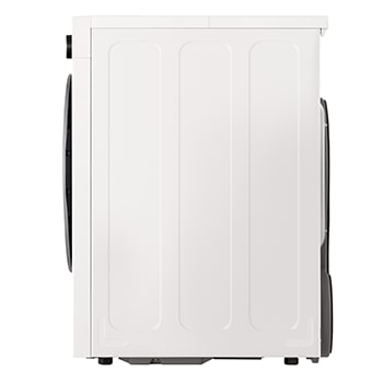 Góc nhìn cạnh bên của máy sấy LG AI DUAL Inverter Heat Pump™ 12kg màu trắng RX12VHP5W1