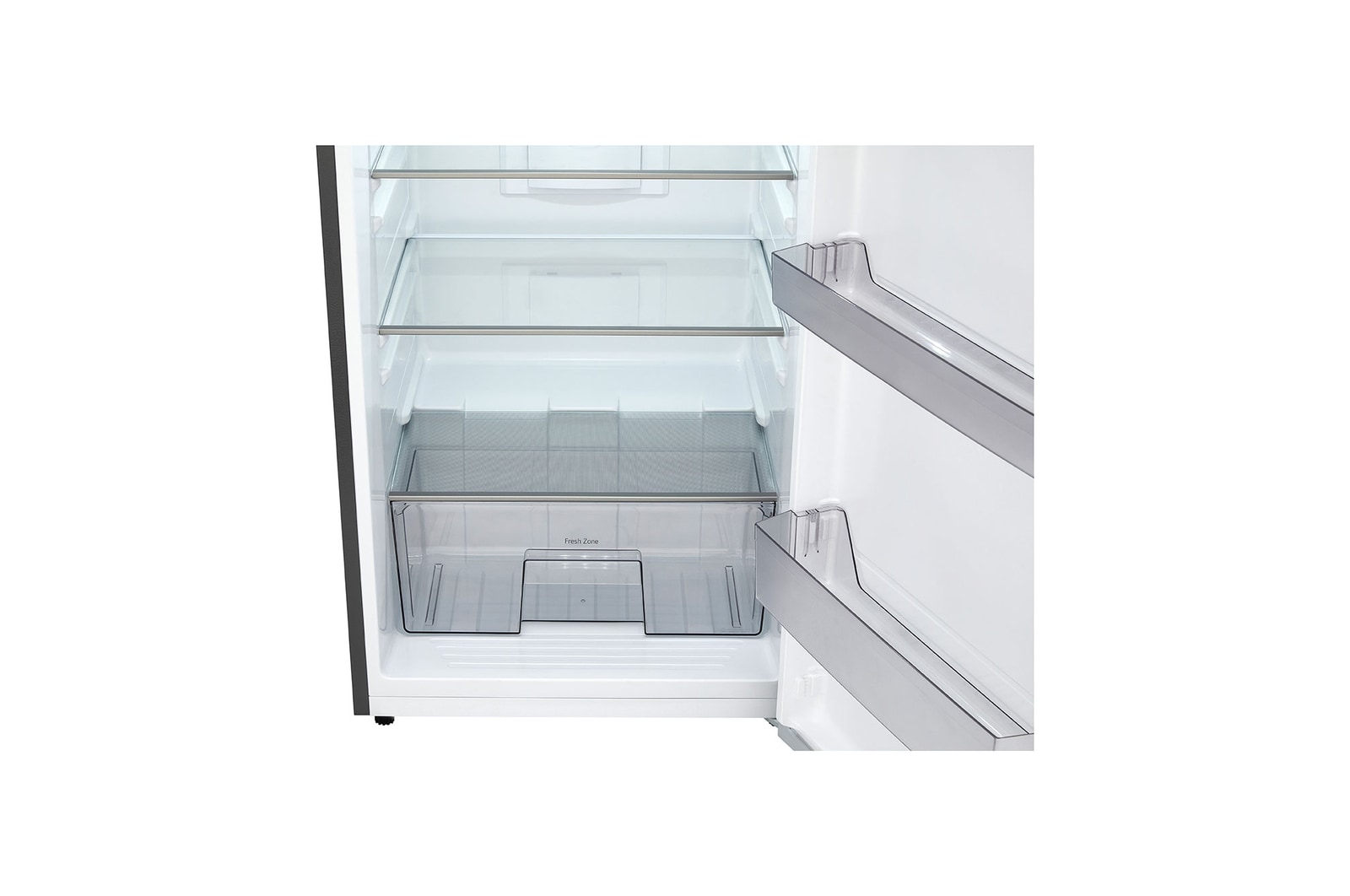 bottom door open view