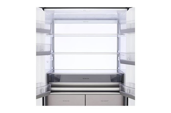 Top view with door open