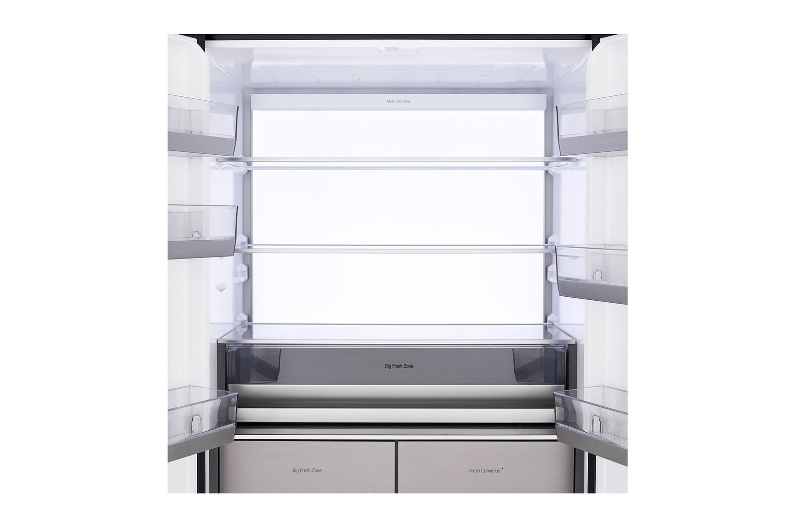 Top view with door open