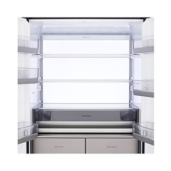 Top view with door open