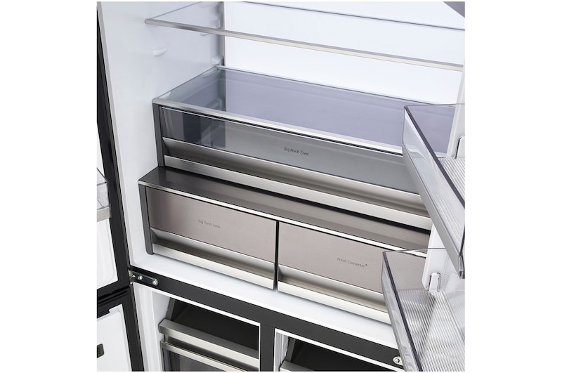 Top view with door open