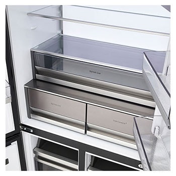 Top view with door open