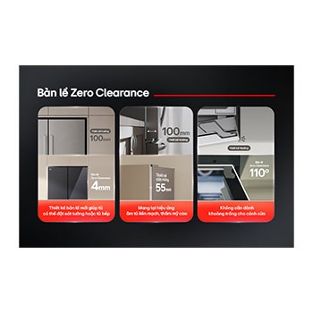 Tủ lạnh LG French Door âm tường màu đen 580L F56BG - cửa mở có thực phẩm bên trong