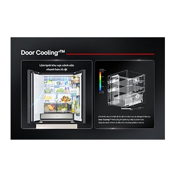 LG Tủ lạnh LG French Door âm tường màu đen 580L F56BG, F56BG