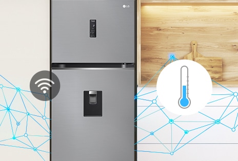 Tủ lạnh LG tận dụng thuật toán Smart Fresh Air để phân tích thói quen sử dụng trong khoảng thời gian