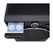 Top view Detergent port 