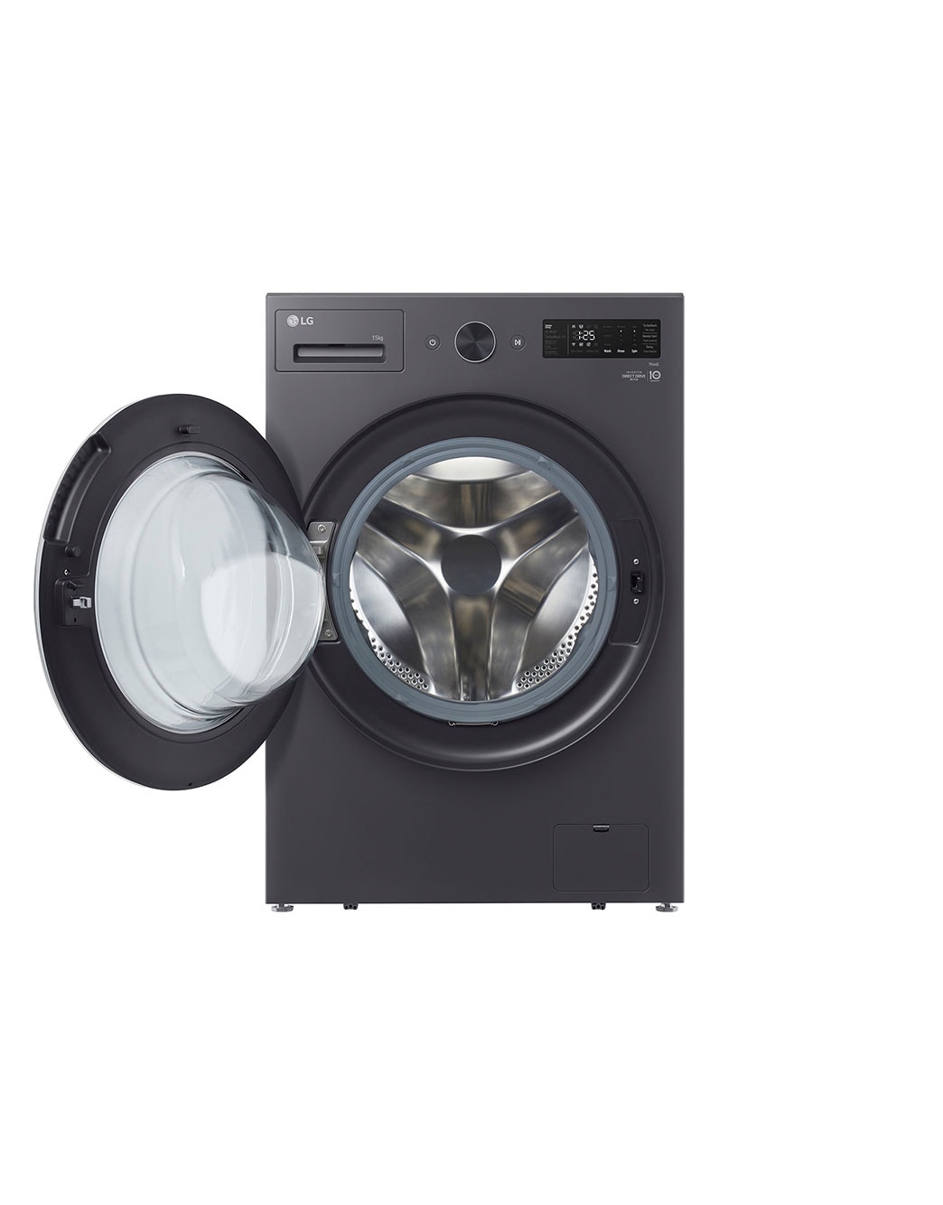 Máy giặt lồng ngang LG AI DD™ 2.0 15kg đen F2515SNTG | LG VN