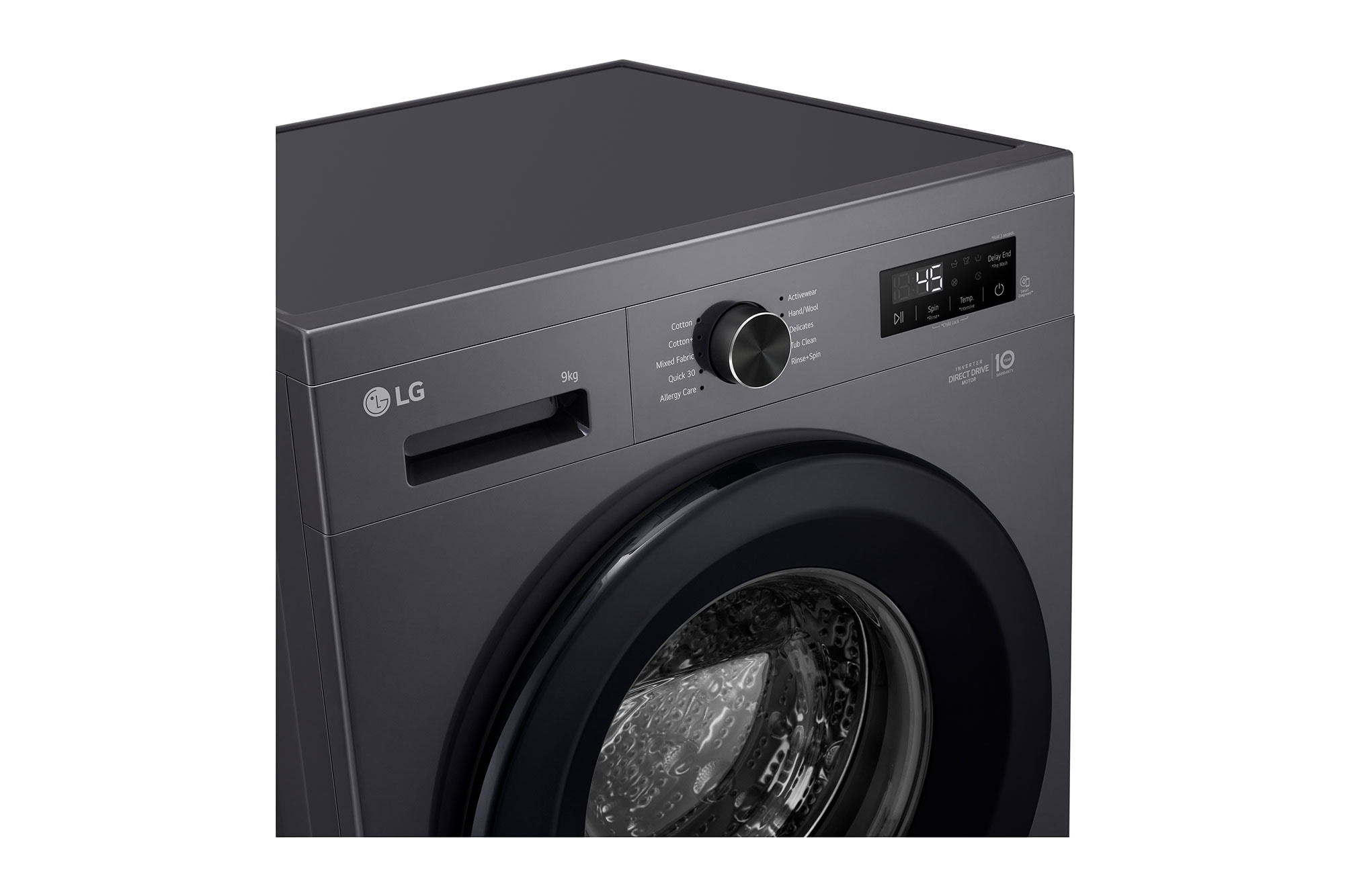 9kg Washing Machine in Middle Black - F2Y1VYP6J | LG South Africa
