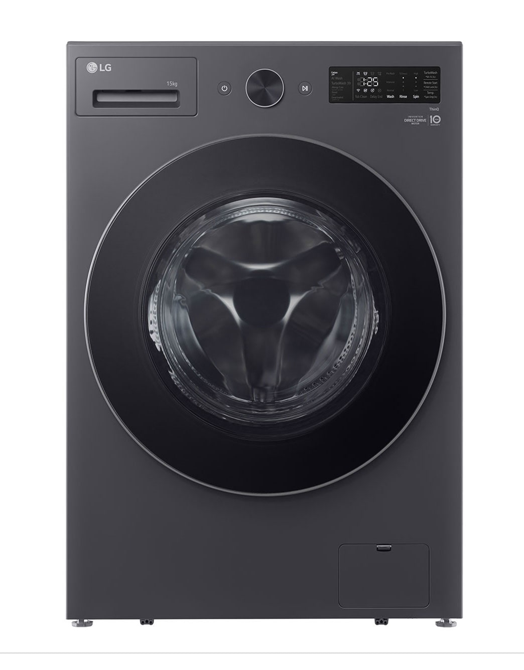 15kg Front Loader Washing Machine in Essence Graphite Finish | LG