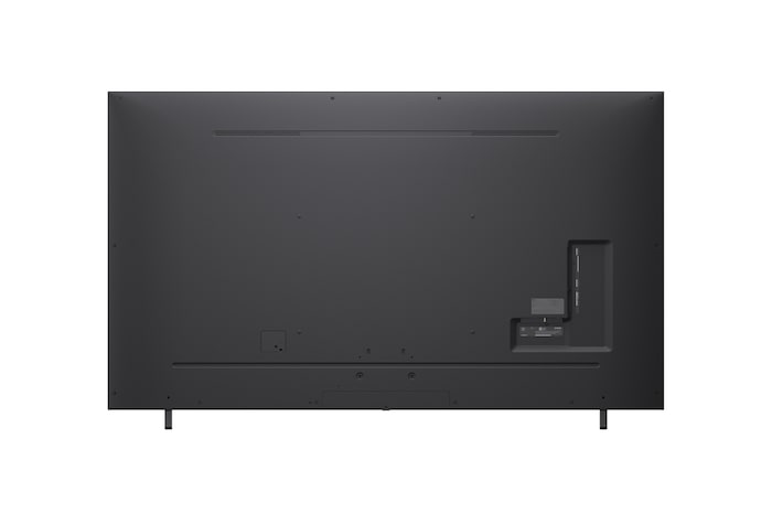 Rear view of LG QNED70 TV