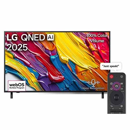 55 inch LG QNED AI QNED82 4K Smart TV AI Magic remote HDR10