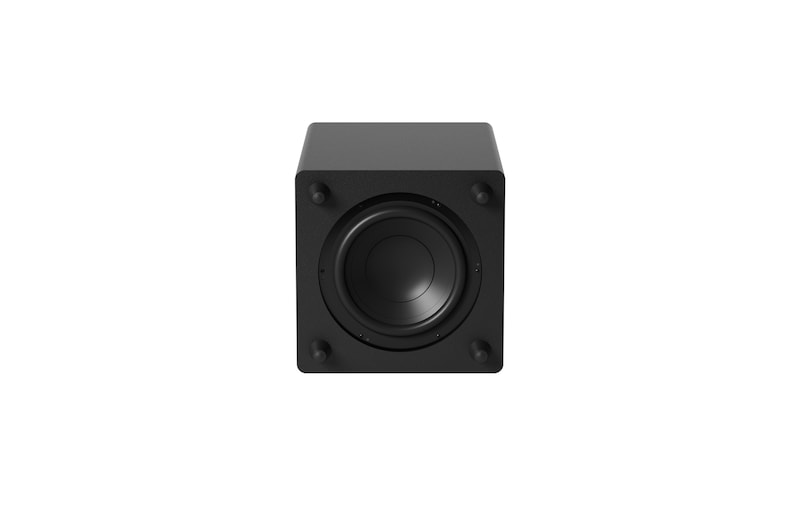 Bottom view of subwoofer