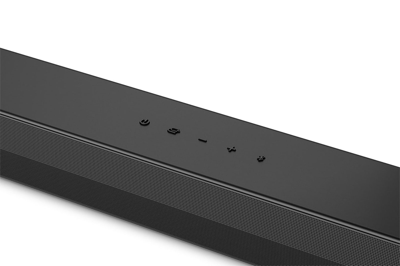 Top angled view of the center of LG Soundbar S45TR