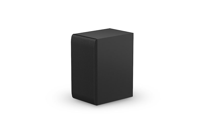 Angled view of subwoofer