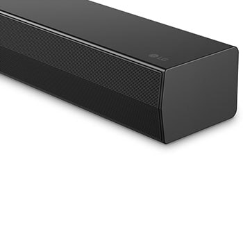 Front view of LG Soundbar S45TR's side corner