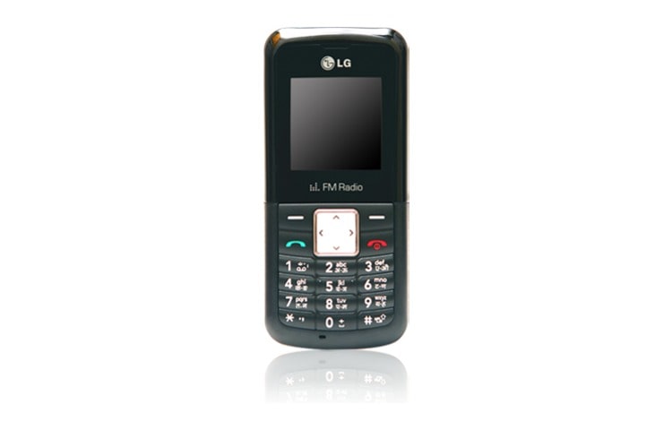 Front view of Long battery life, Speaker phones, Colour screen, Anti theft mobile tracker, Sleek &amp; slim design KP106B