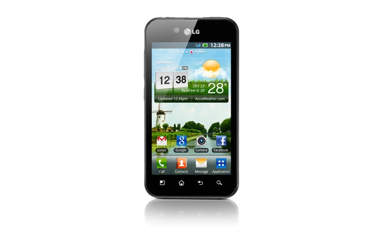Front view of LG OPTIMUS BLACK P970 P970
