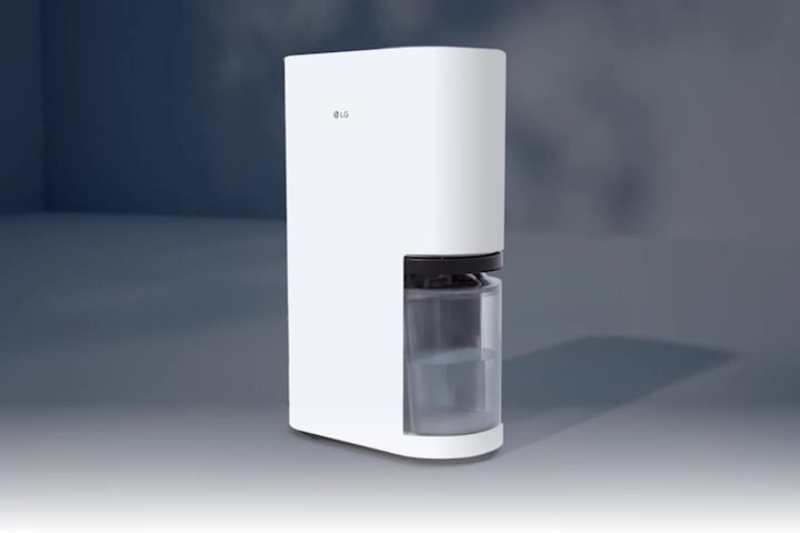 The Dual Inverter Compressor inside an LG dehumidifier works.