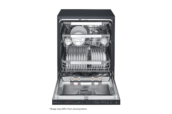 LG 14 Place QuadWash™ Dishwasher with TrueSteam™ in Matte Black Finish, DFB325HM