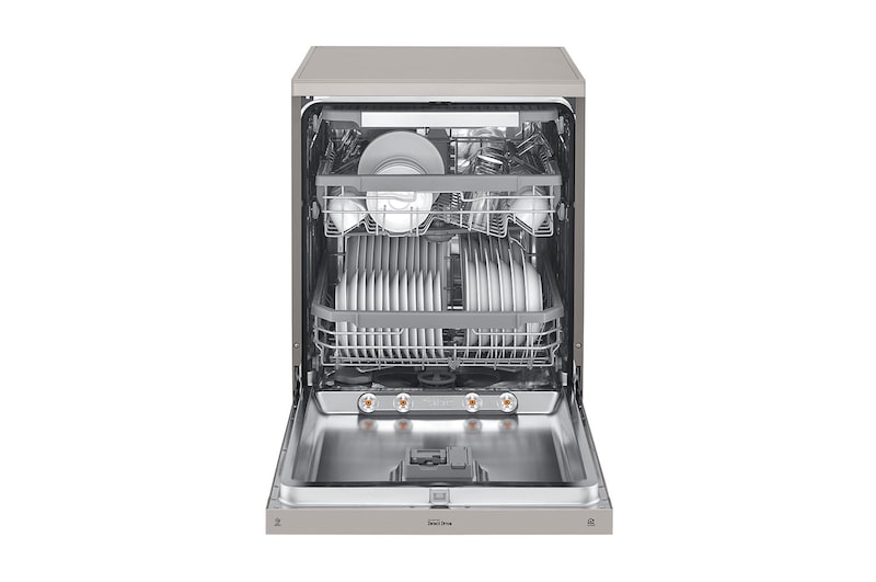 LG 14 Place QuadWash™ Dishwasher with TrueSteam™ in Stainless Finish, DFB425FP