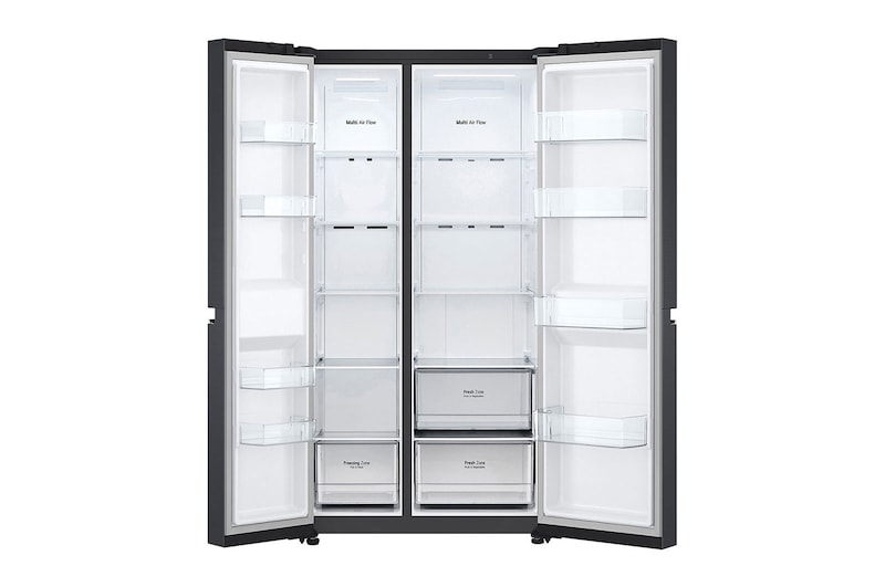 LG 647L Side-by-Side Fridge in Black Finish, GC-B257SQYL